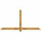 Ekena Millwork Eugene Rough Sawn Timber Gable Bracket, Western Red Cedar, 72"W x 36"H x 2"D x 4"F, 12/12 Pitch GBW072X36X0204EUG00RWR - alternate 1